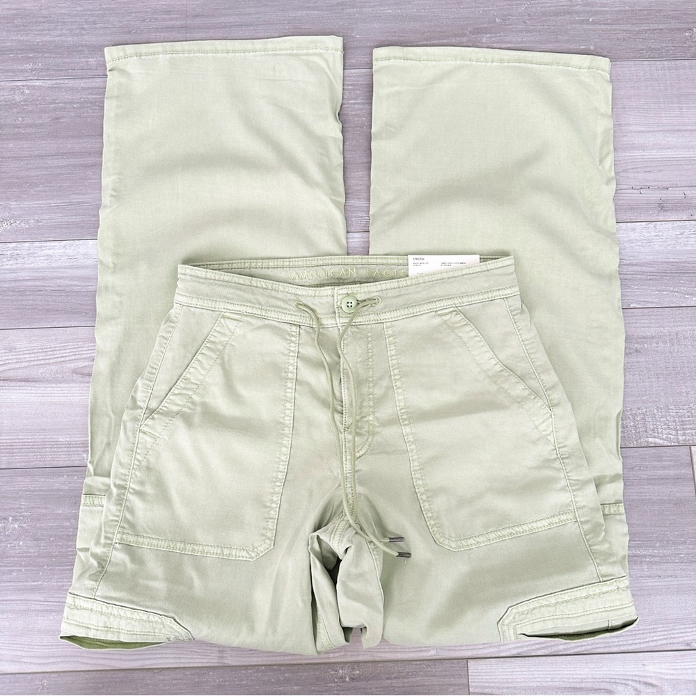 American Eagle Dreamy Drape Baggy Wide Leg Cargo Pants
